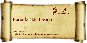 Husvéth Laura névjegykártya