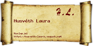 Husvéth Laura névjegykártya